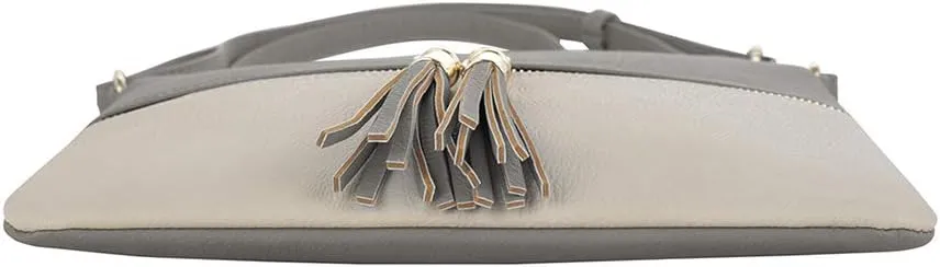 SG SUGU Lightweight Medium Crossbody Bag Shoulder Bag with Tassel and Zipper Pocket
