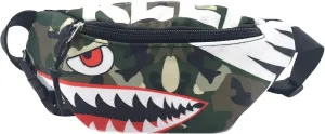 Shark Kids Waist Fanny Pack for Toddler Girls Boys Small Crossbody Purse Waist Pouch Belt Bag for Running Hiking Cycling