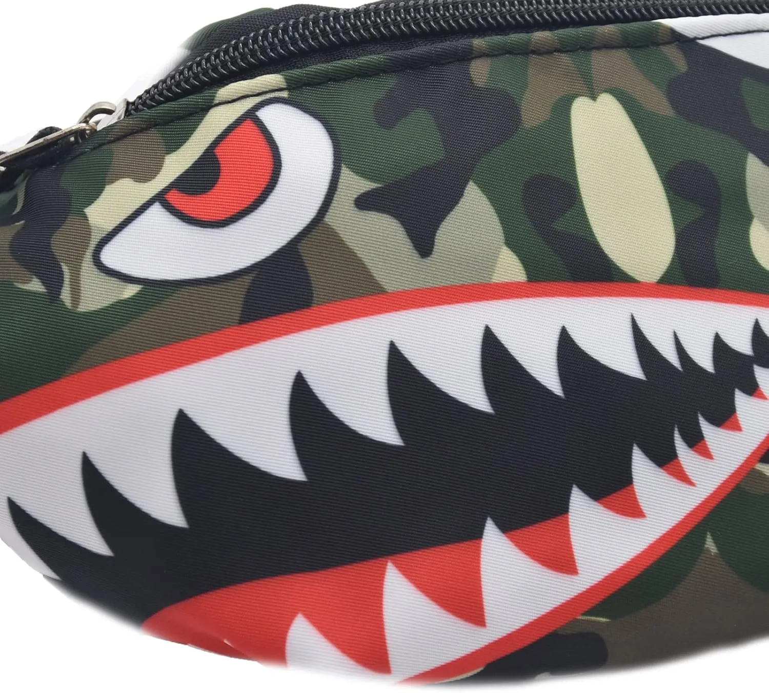 Shark Kids Waist Fanny Pack for Toddler Girls Boys Small Crossbody Purse Waist Pouch Belt Bag for Running Hiking Cycling