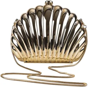 Shell-Shaped Evening Bags for Women Acrylic Handbags for Women Clutch and Purse Satchel Shoulder Bag for Party Wedding