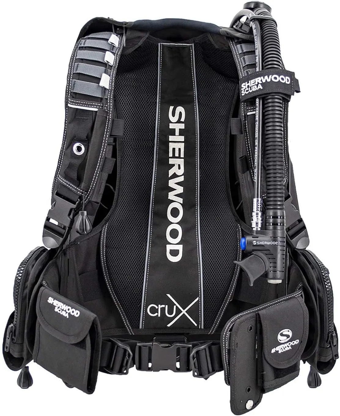 SHERWOOD SCUBA Crux Modular Scuba Diving BCD with 50 lbs of Lift