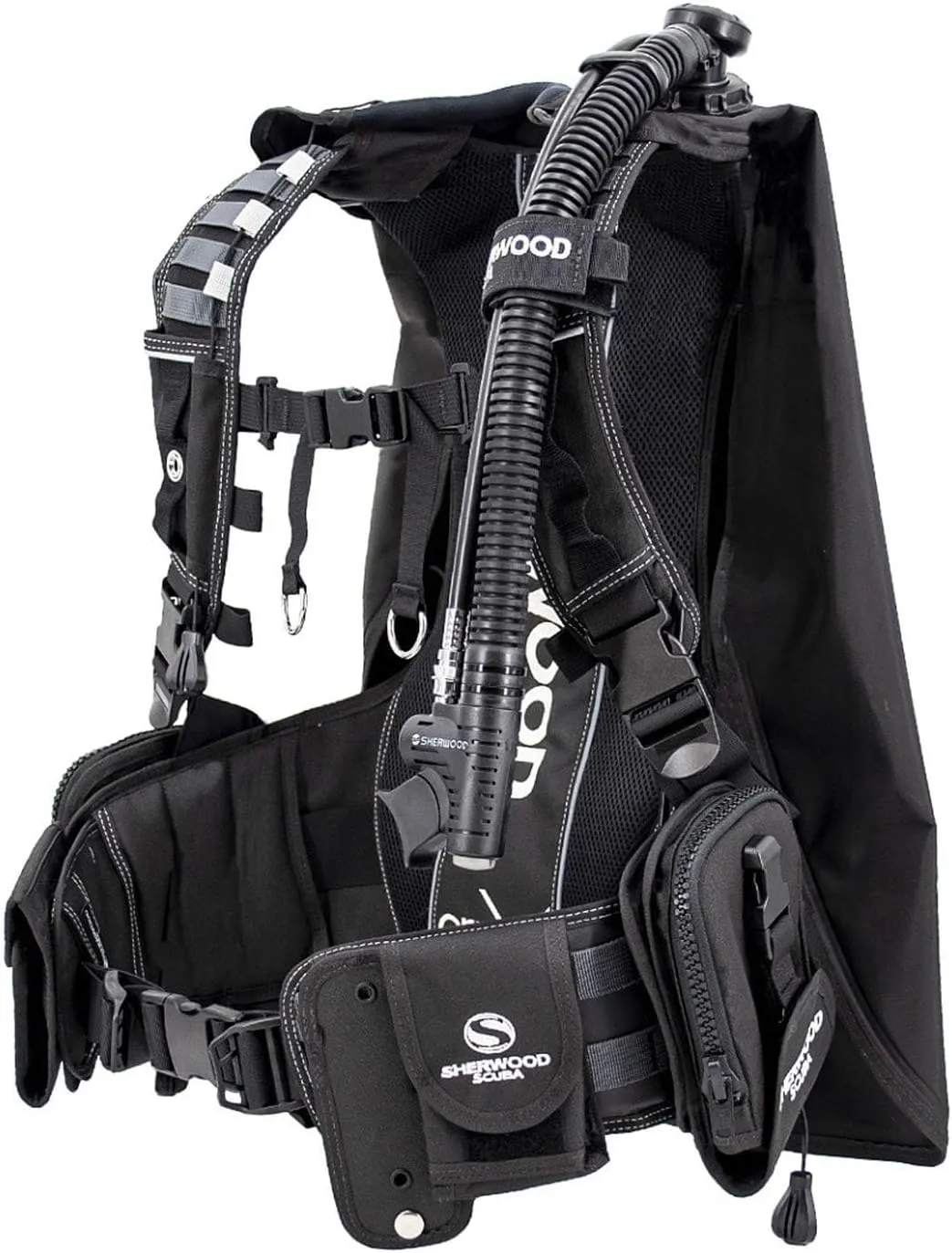 SHERWOOD SCUBA Crux Modular Scuba Diving BCD with 50 lbs of Lift
