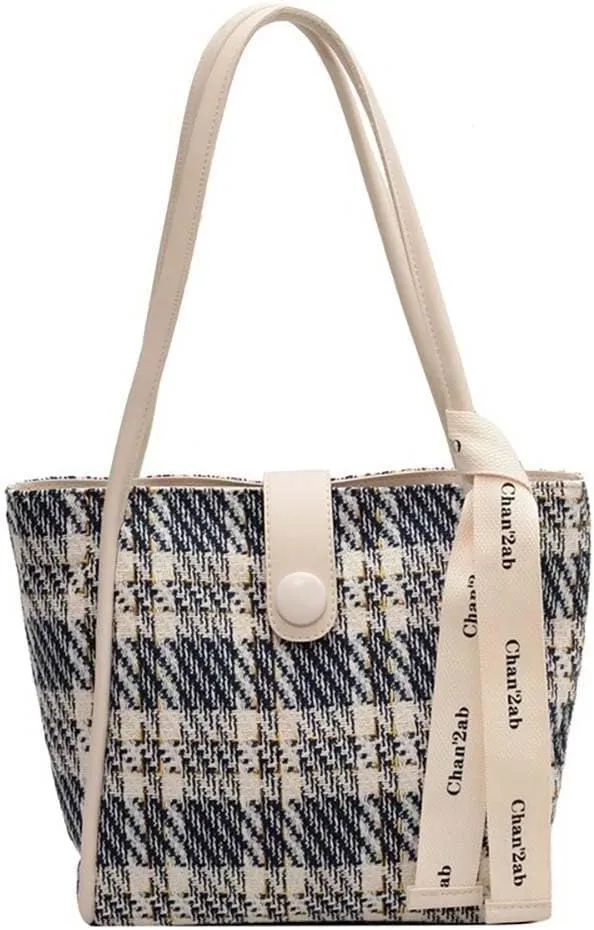 Shoulder Bag Women's Autumn and Winter Canvas Commuter Tote Crossbody Bags