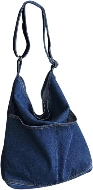 Shoulder Bags Large-capacity Bag Crossbody Leather Bags for Women Denim Cross-body Bag Vintage Crossbody