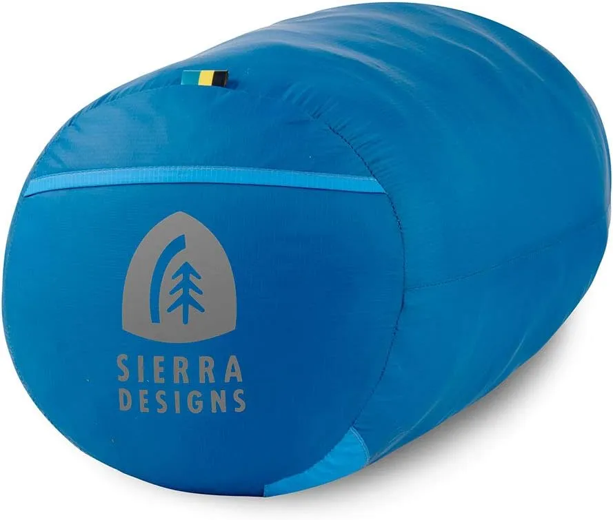 Sierra Designs Night Cap 20-20 Degree Zipperless Sleeping Bag with 100% Recycled Synthetic Insulation, Fold Over Blanket Design, Camping & Backpacking Sleeping Bag 2023