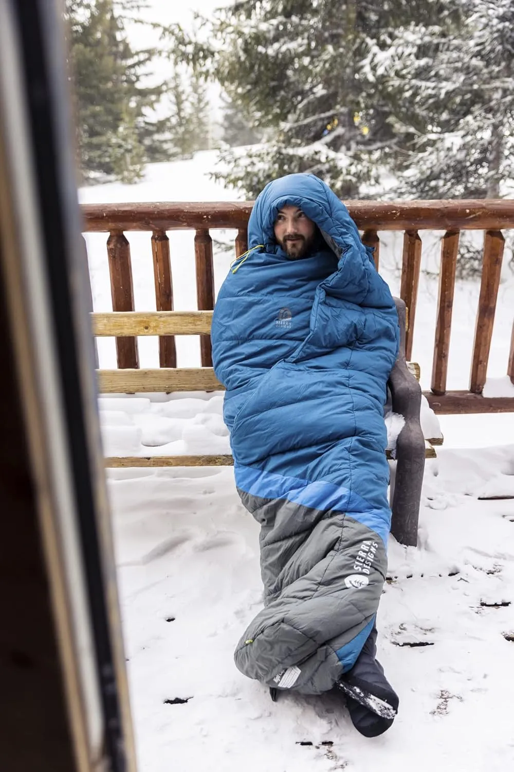 Sierra Designs Night Cap 20-20 Degree Zipperless Sleeping Bag with 100% Recycled Synthetic Insulation, Fold Over Blanket Design, Camping & Backpacking Sleeping Bag 2023