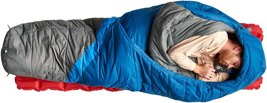 Sierra Designs Night Cap 20-20 Degree Zipperless Sleeping Bag with 100% Recycled Synthetic Insulation, Fold Over Blanket Design, Camping & Backpacking Sleeping Bag 2023