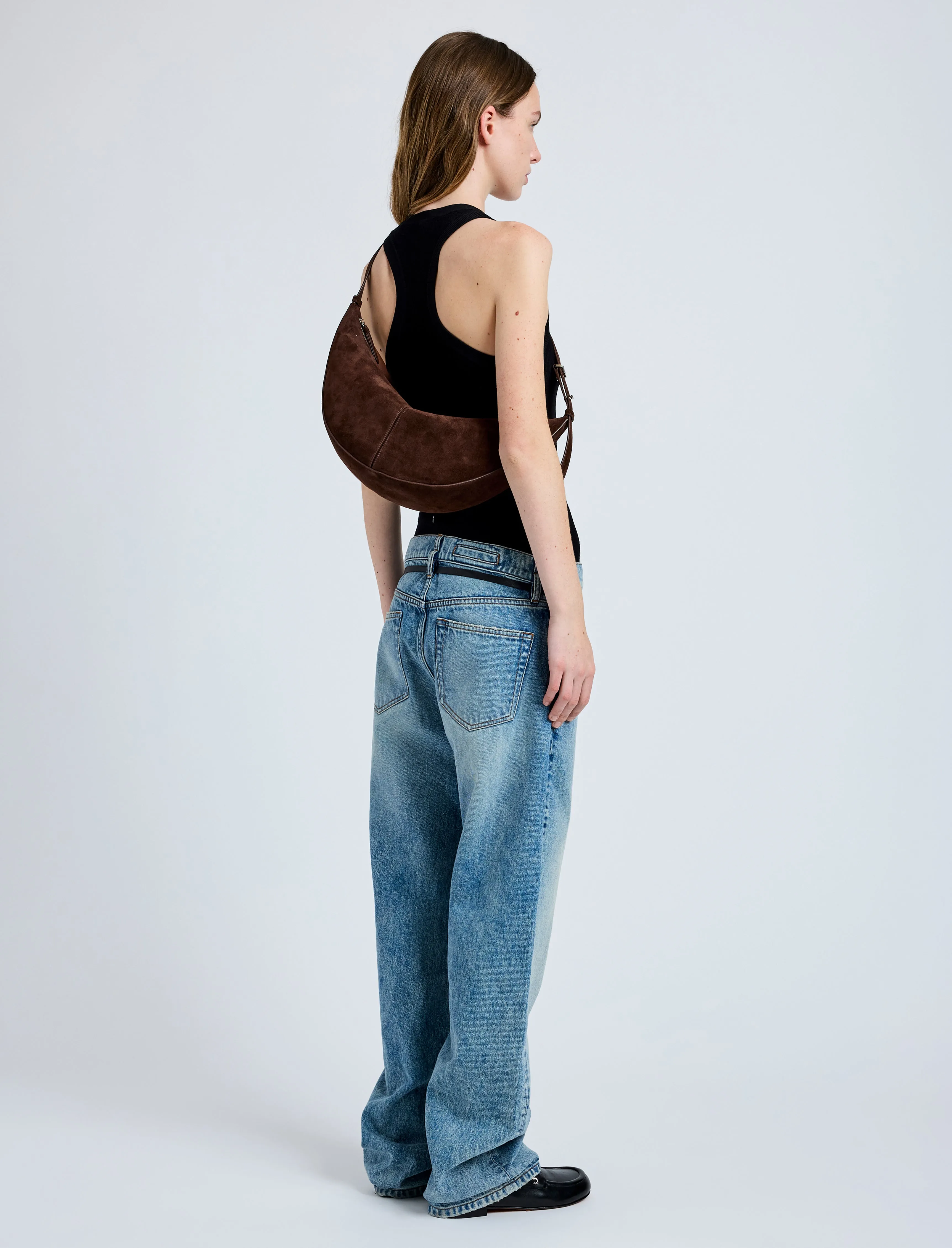 Slide Bag in Soft Suede