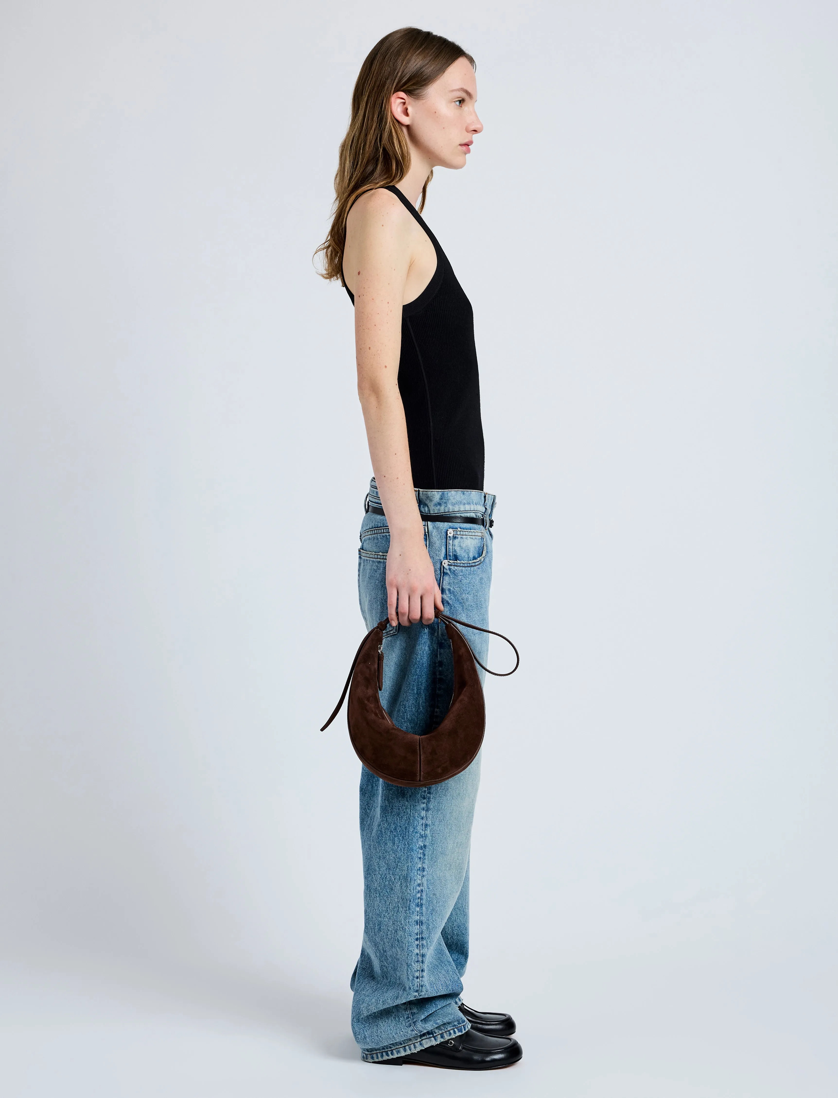 Slide Bag in Soft Suede