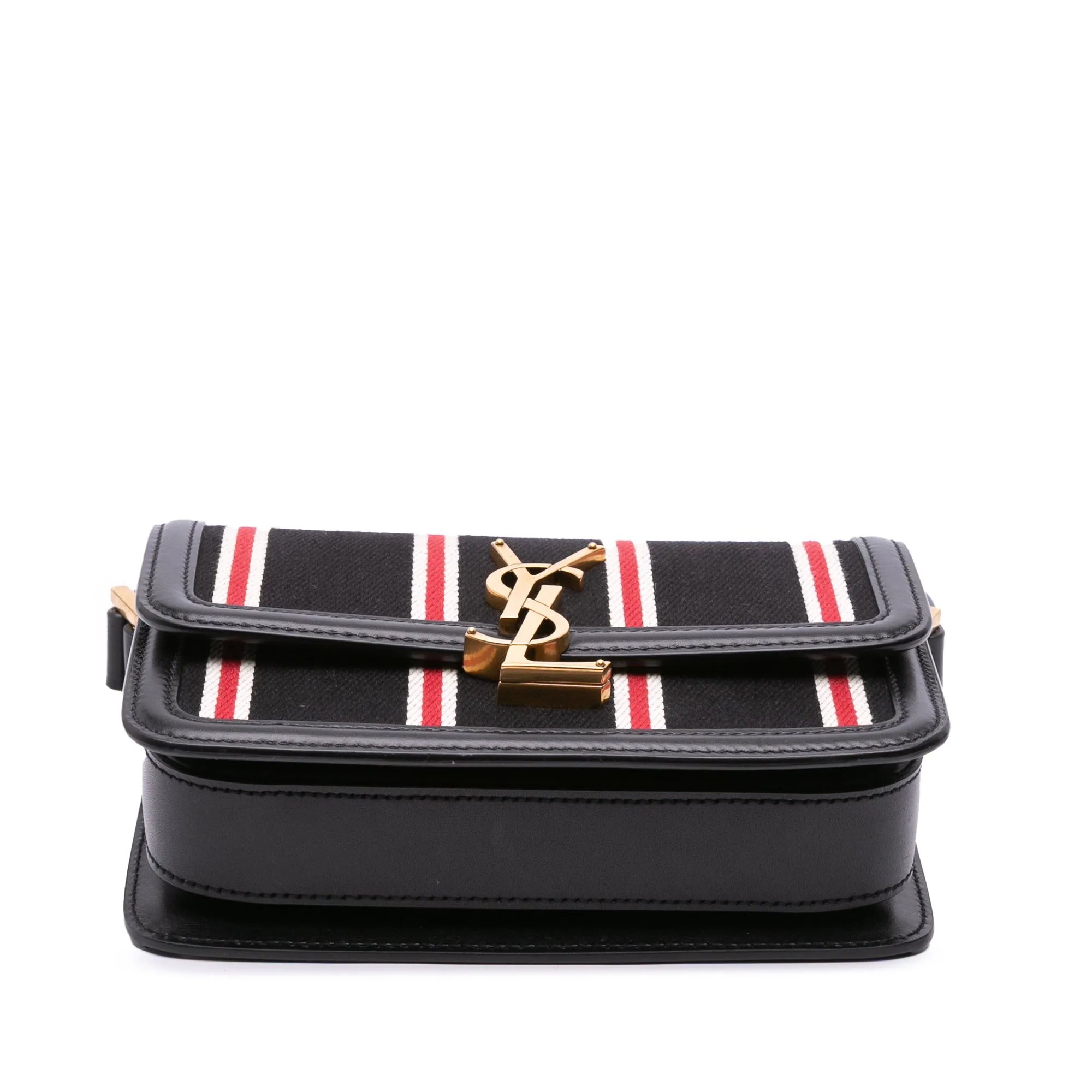 Small Canvas Striped Solferino Satchel In Box