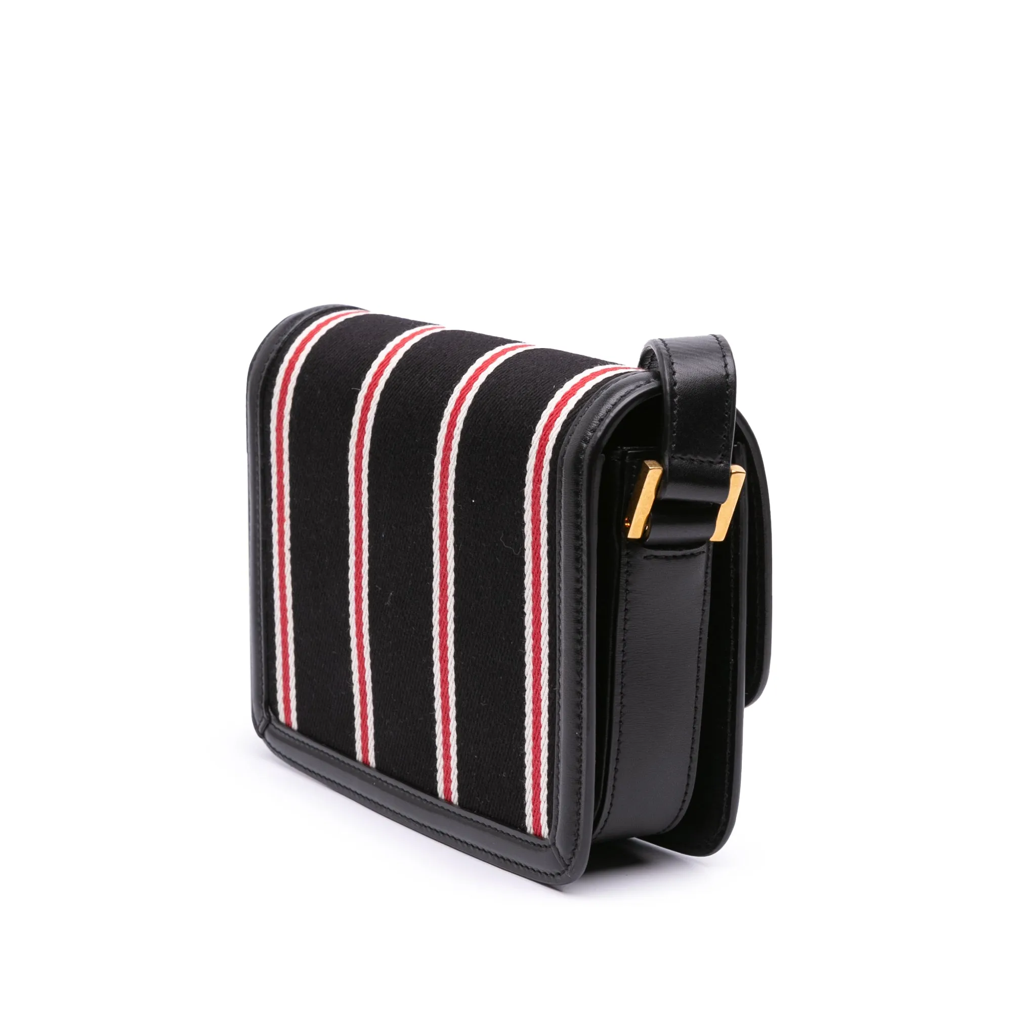 Small Canvas Striped Solferino Satchel In Box