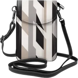 Small Crossbody Bags for Women,Leather Shoulder Bag for Cell Phone Purse with Strap and Polka Dot Printed