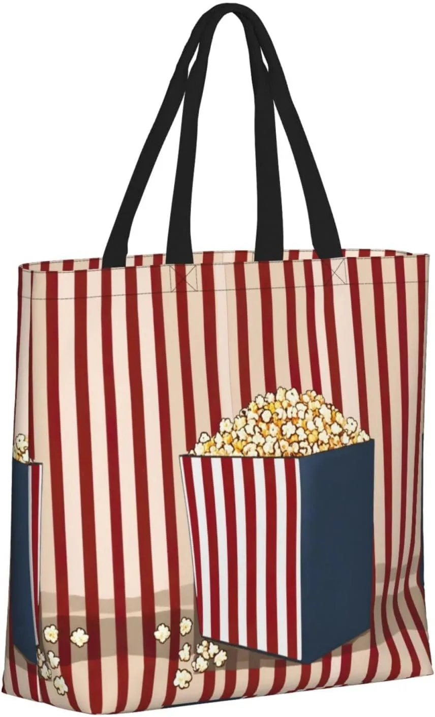 Small Rainbow Print Tote Bags Reusable Grocery Bag Shoulde Bag Handbag For Office Shopping Travel Women Casual Work