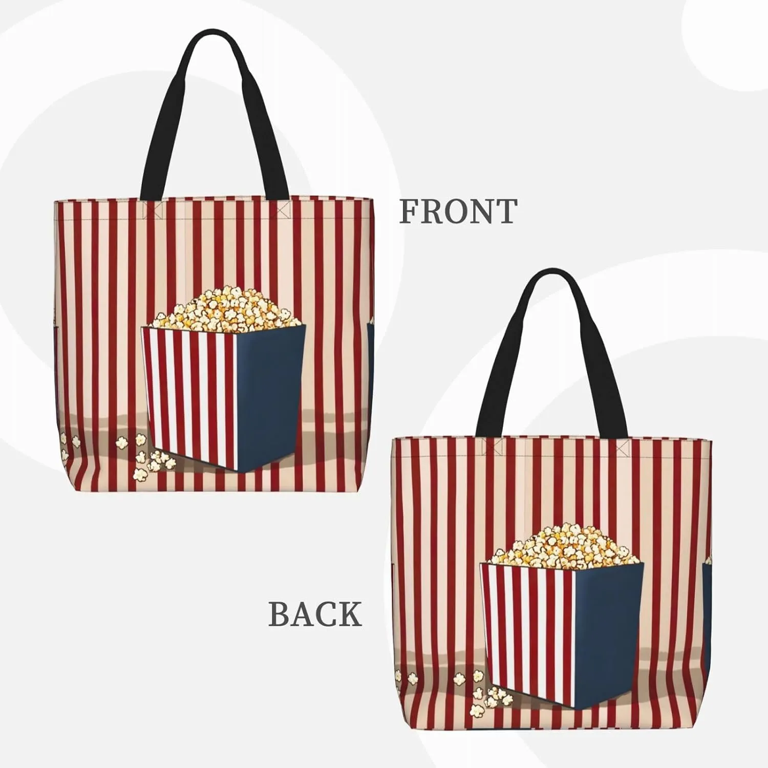 Small Rainbow Print Tote Bags Reusable Grocery Bag Shoulde Bag Handbag For Office Shopping Travel Women Casual Work