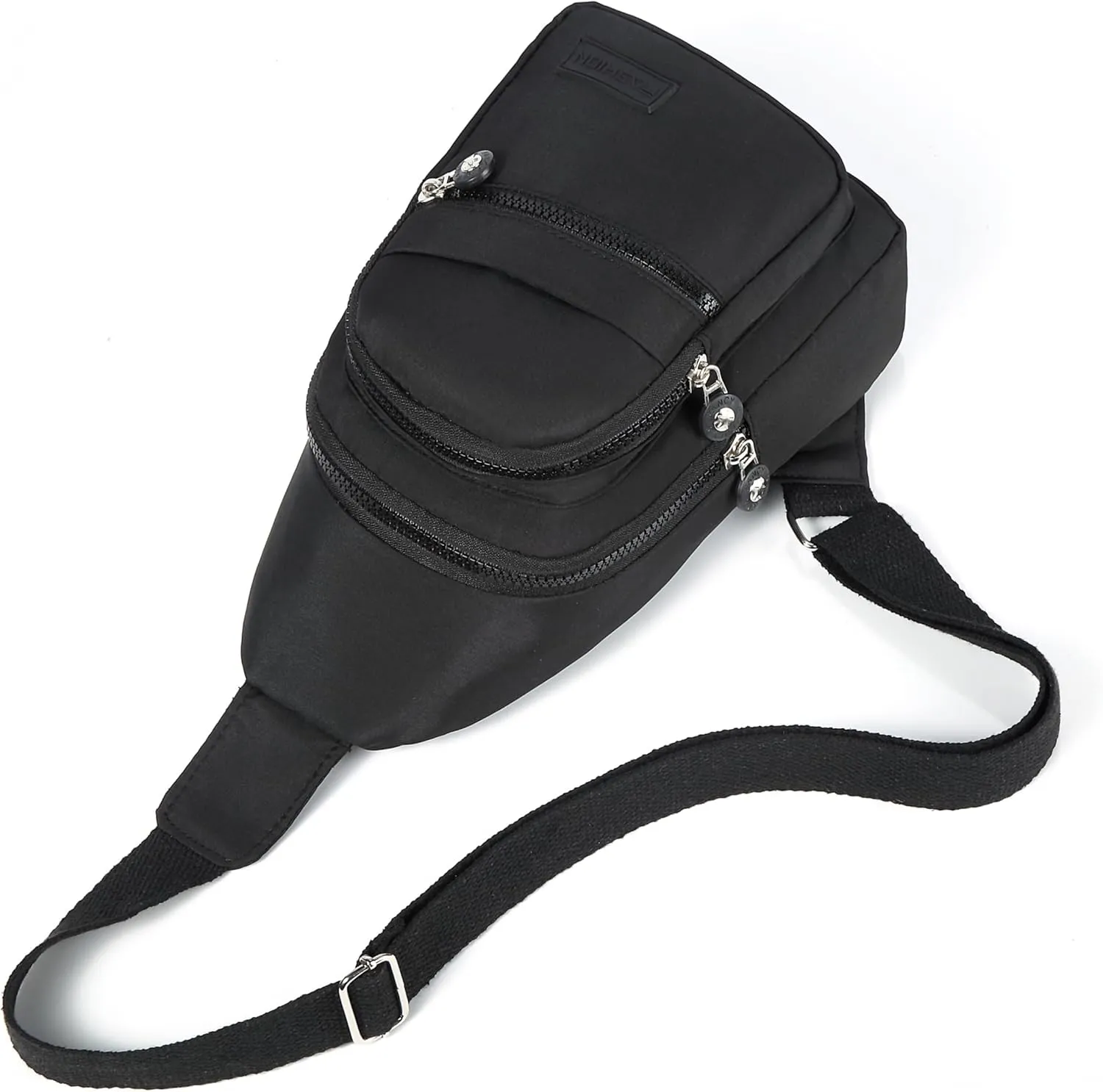 Small Sling Backpack Crossbody Sling Bag for Women, Chest Bag Daypack Fanny Pack Cross Body Bag for Outdoors Hiking Travel - Black