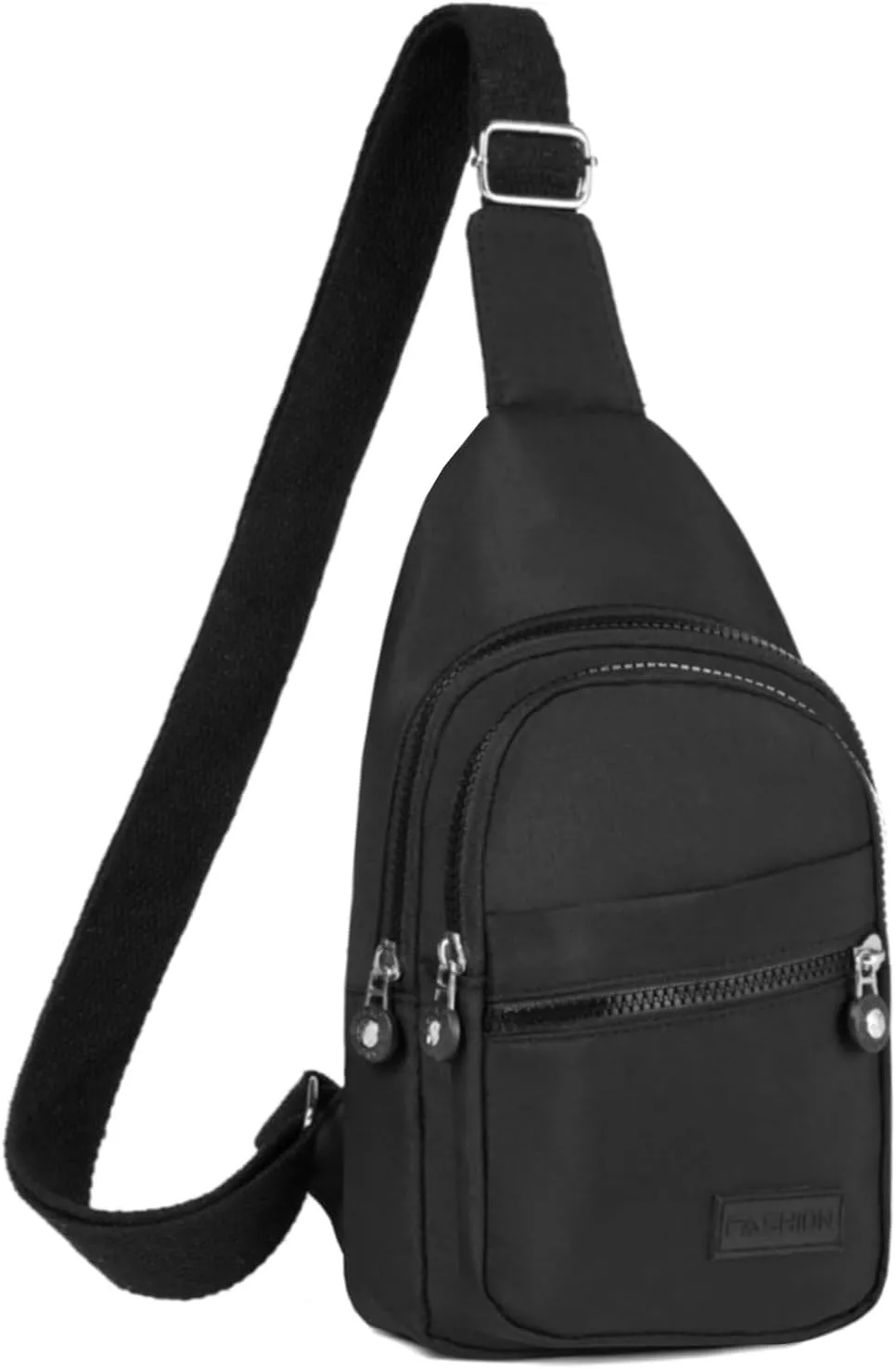 Small Sling Backpack Crossbody Sling Bag for Women, Chest Bag Daypack Fanny Pack Cross Body Bag for Outdoors Hiking Travel - Black