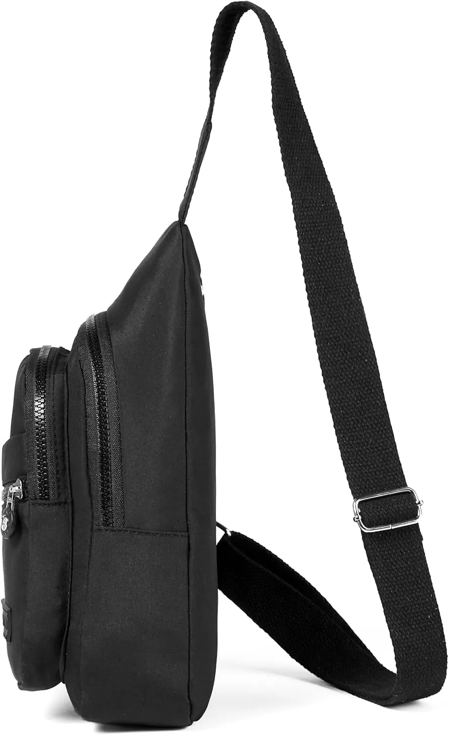 Small Sling Backpack Crossbody Sling Bag for Women, Chest Bag Daypack Fanny Pack Cross Body Bag for Outdoors Hiking Travel - Black