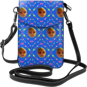 Smiley Yellow Pear Women's crossbody bag, crossbody phone bag, tassel wallet with shoulder strap, best gift for women.
