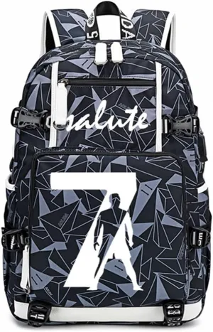 Soccer Player 7 Luminous Multifunction Backpack Travel Football Fans Bag For Men Women (Style 5)