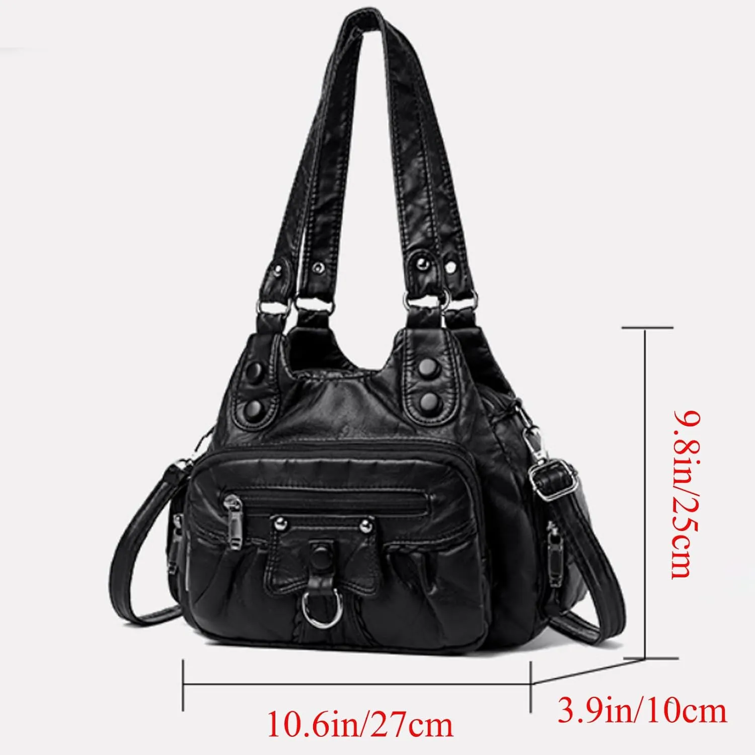 Soft PU Leather Crossbody Bags for Women Leisure Handbags and Purses Shoulder Bag for Ladies