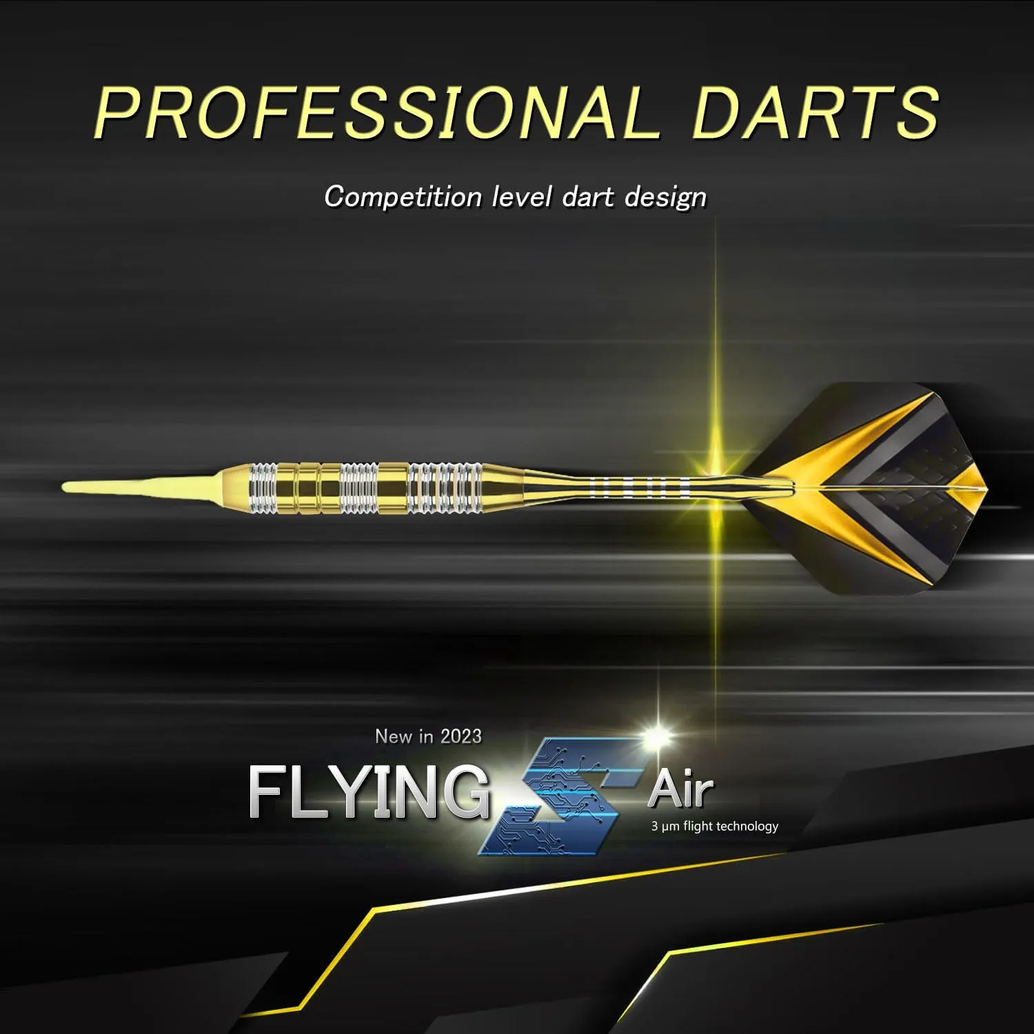 Soft Tip Darts Set 3 Aluminum Shaft Professional Darts Plastic Tip Sets 2BA Replacement Tips   Extra 3 Dart Flights 3 Replace Plastic Shafts for Electronic Dart Board