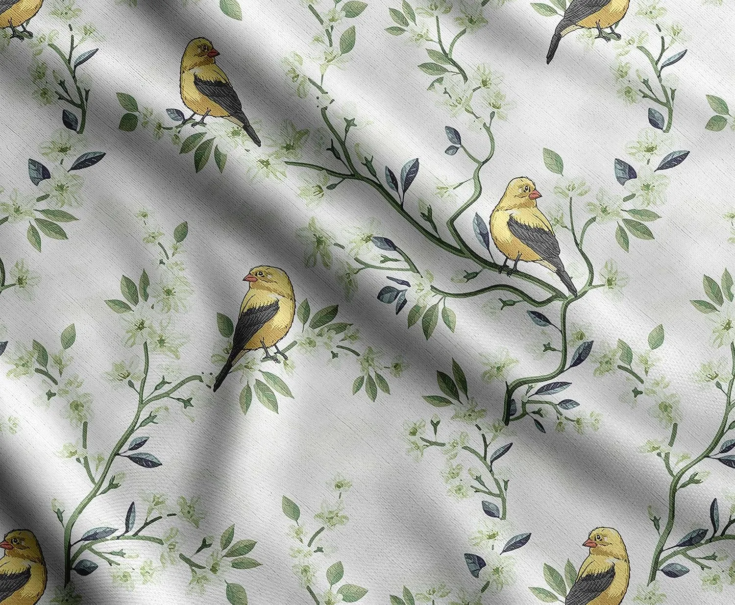 Soimoi Heavyweight Cotton Canvas Fabric Material - 56 Inch Wide, Green - Floral Print, Ideal for Making Durable Tote Bags, Backpacks, Jackets, Upholstery, Cushions, Outdoor Furniture Covers, 1 Yard