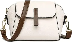 Solid Color Women's Small Handbag Shoulder Messenger Bag Ladies pu Leather Shell Crossbody Bag