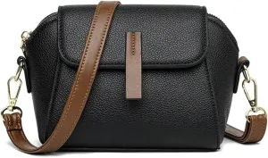 Solid Color Women's Small Handbag Shoulder Messenger Bag Ladies pu Leather Shell Crossbody Bag