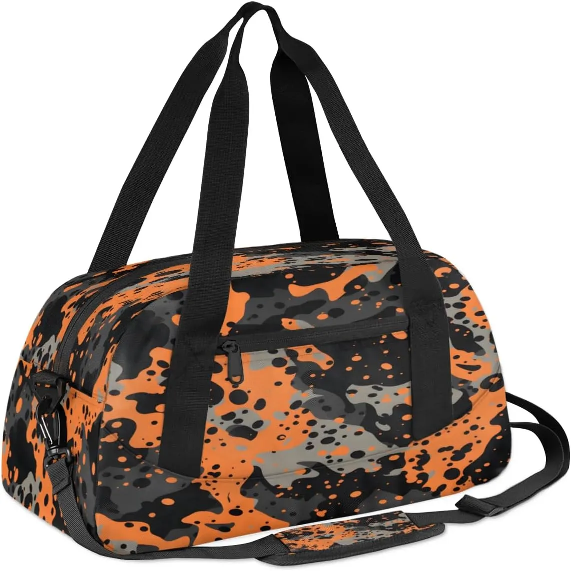 Sport Duffel Bag Camouflage Print Kids Gym Bag Weekender Overnight Bags for Boys Girls Teens Carry On Workout Travel Bag