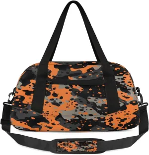 Sport Duffel Bag Camouflage Print Kids Gym Bag Weekender Overnight Bags for Boys Girls Teens Carry On Workout Travel Bag