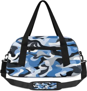Sport Duffel Bag Classic Camouflage Color Kids Gym Bag Weekender Overnight Bags for Boys Girls Teens Carry On Workout Travel Bag