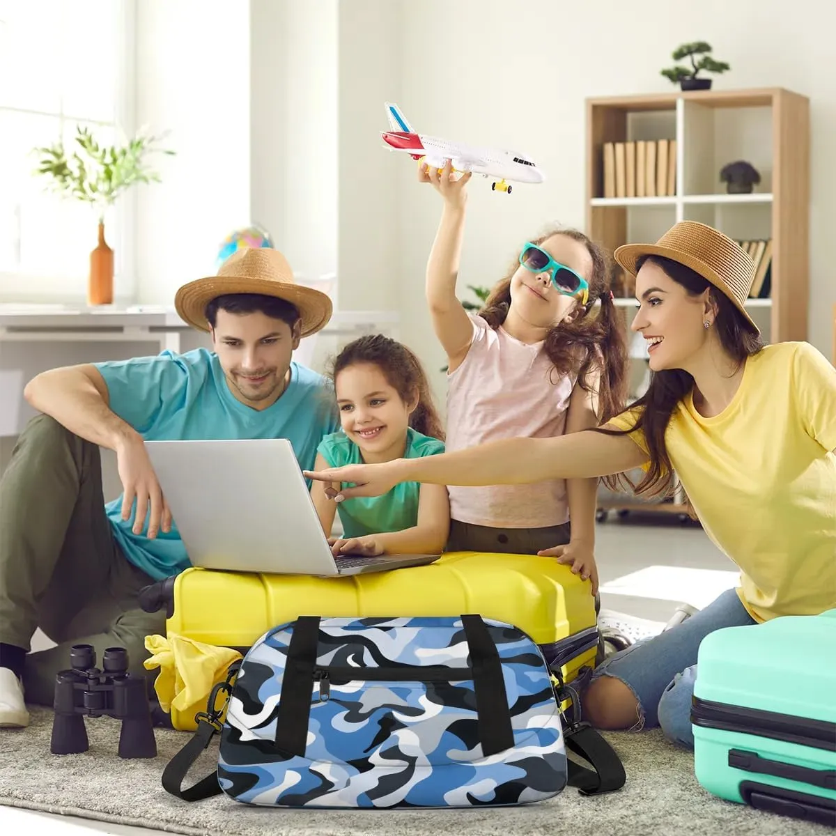 Sport Duffel Bag Classic Camouflage Color Kids Gym Bag Weekender Overnight Bags for Boys Girls Teens Carry On Workout Travel Bag