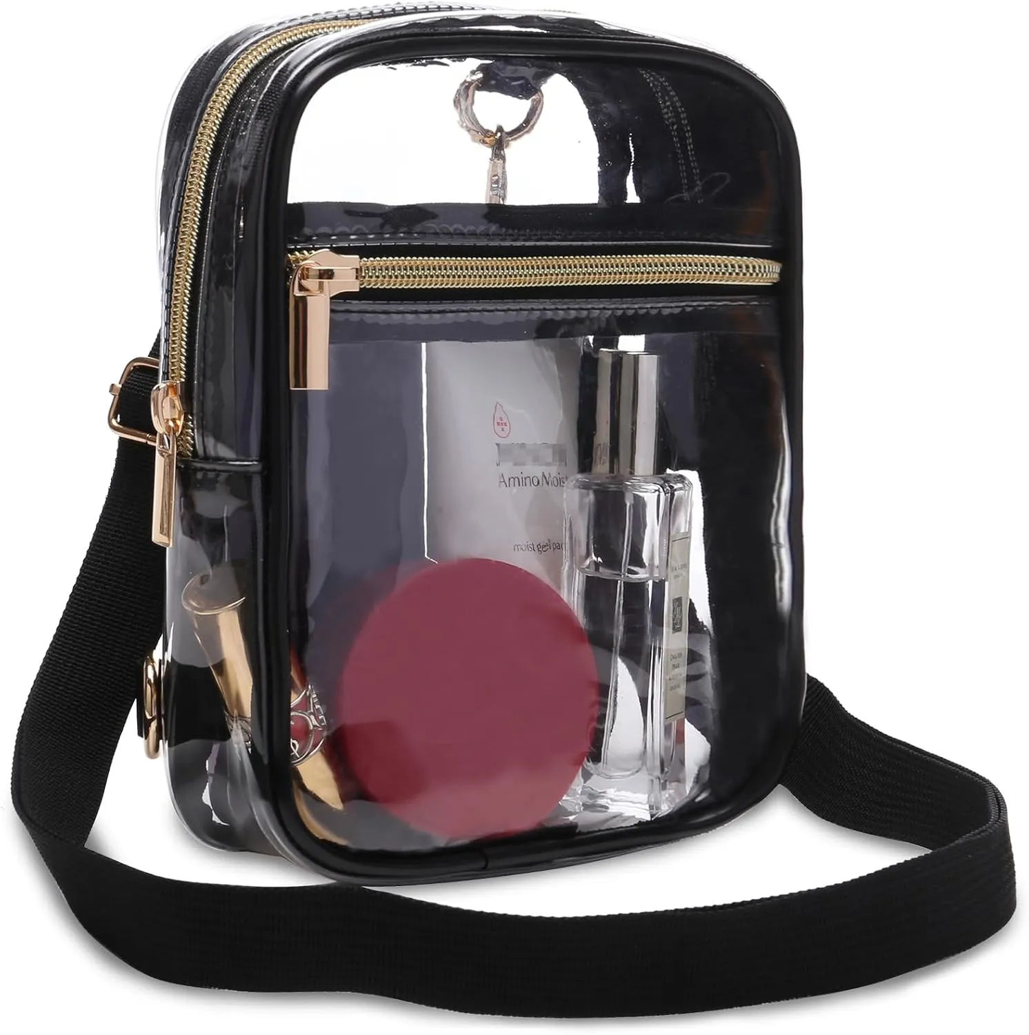 Stadium Approved Crossbody Purse for Women - Clear Stadium Bag for Sporting Events, Concerts