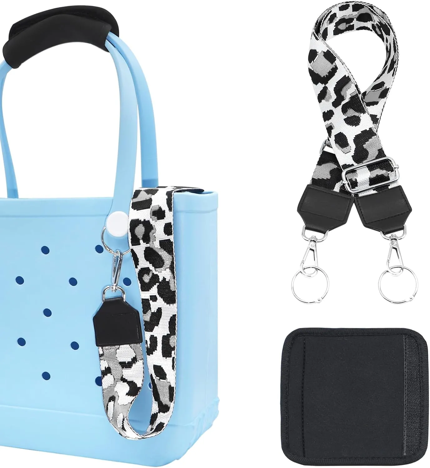 Strap Wrap for Bogg Bag, Accessory for Bagg Bag, With Adjustable Shoulder Leopard Print Crossbody Strap