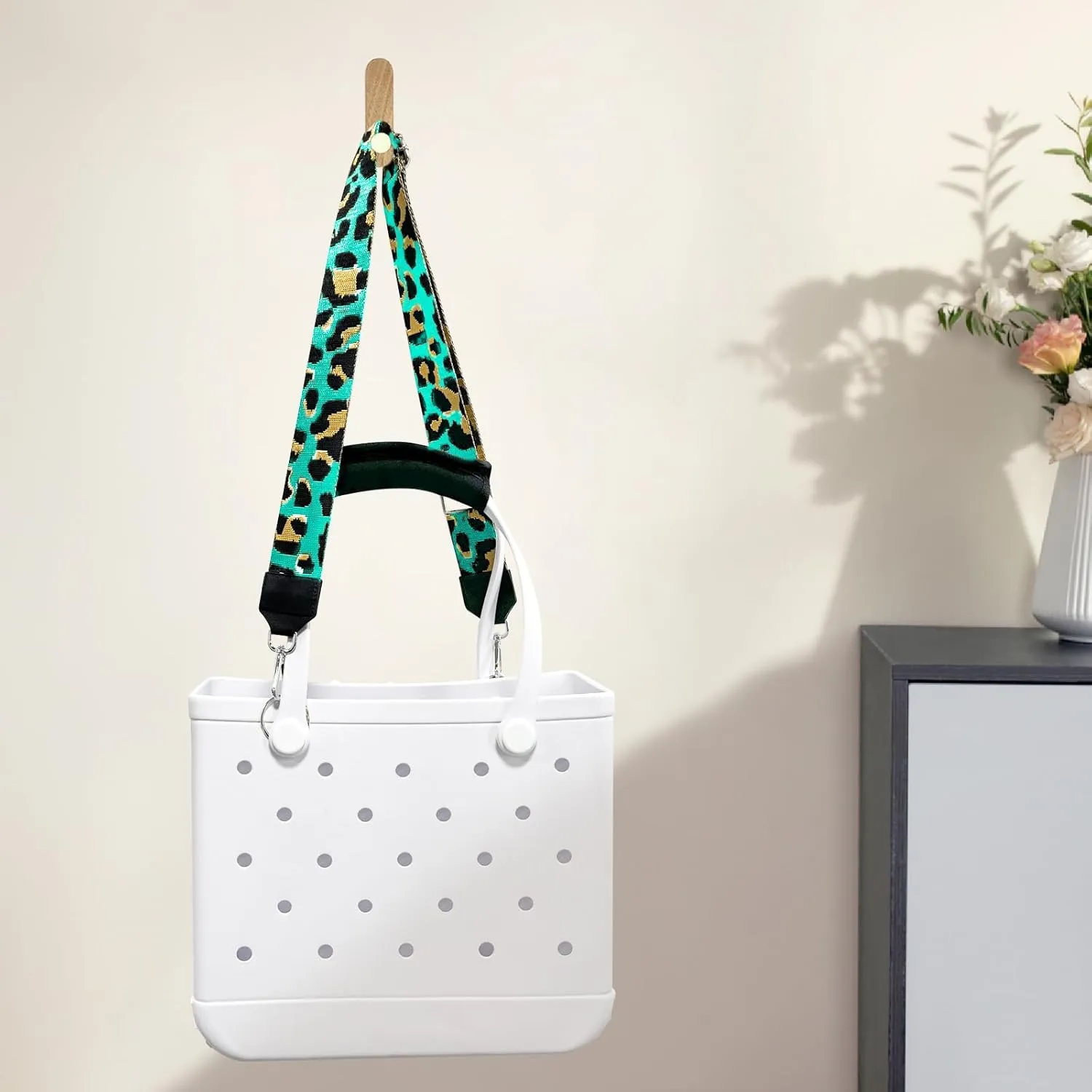 Strap Wrap for Bogg Bag, Accessory for Bagg Bag, With Adjustable Shoulder Leopard Print Crossbody Strap