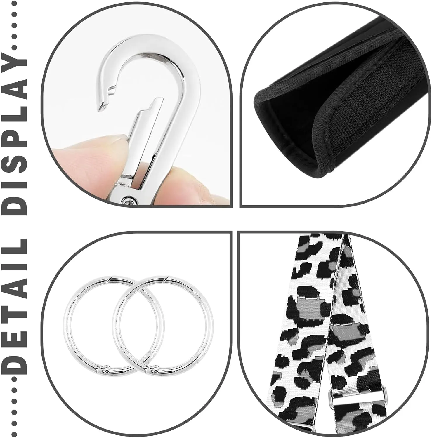 Strap Wrap for Bogg Bag, Accessory for Bagg Bag, With Adjustable Shoulder Leopard Print Crossbody Strap