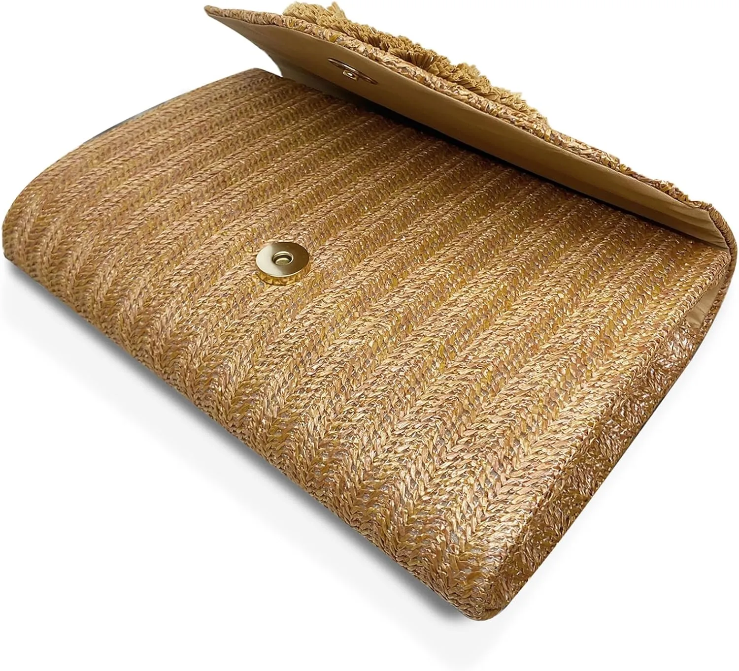 Straw Clutch Purse for Women Summer Clutch Purses Beach Envelope Bag Evening Handbag Shoulder Crossbody Purse