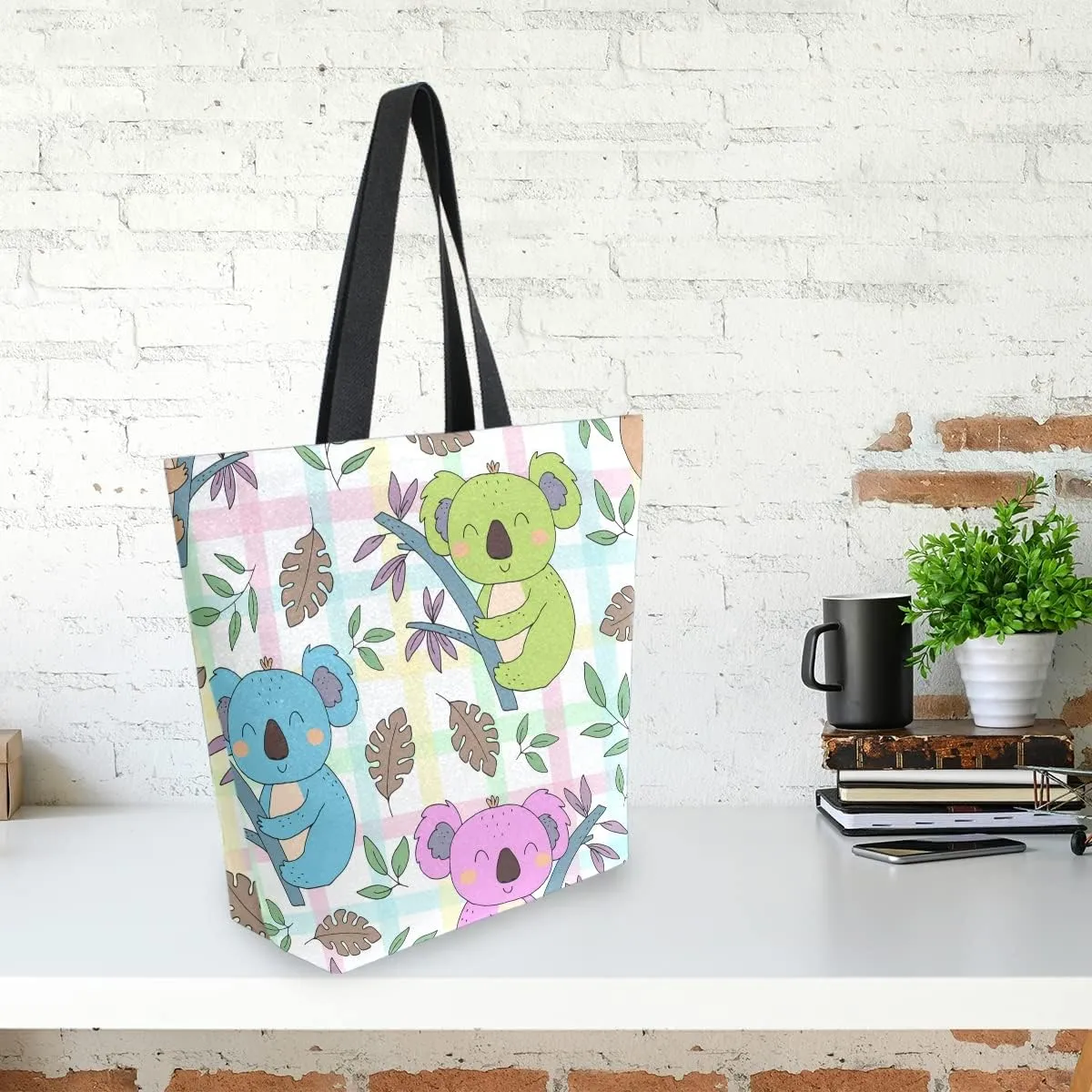 SUABO Tote Bag Kitchen Reusable Grocery Bags Canvas Shopping Bag for Outdoor