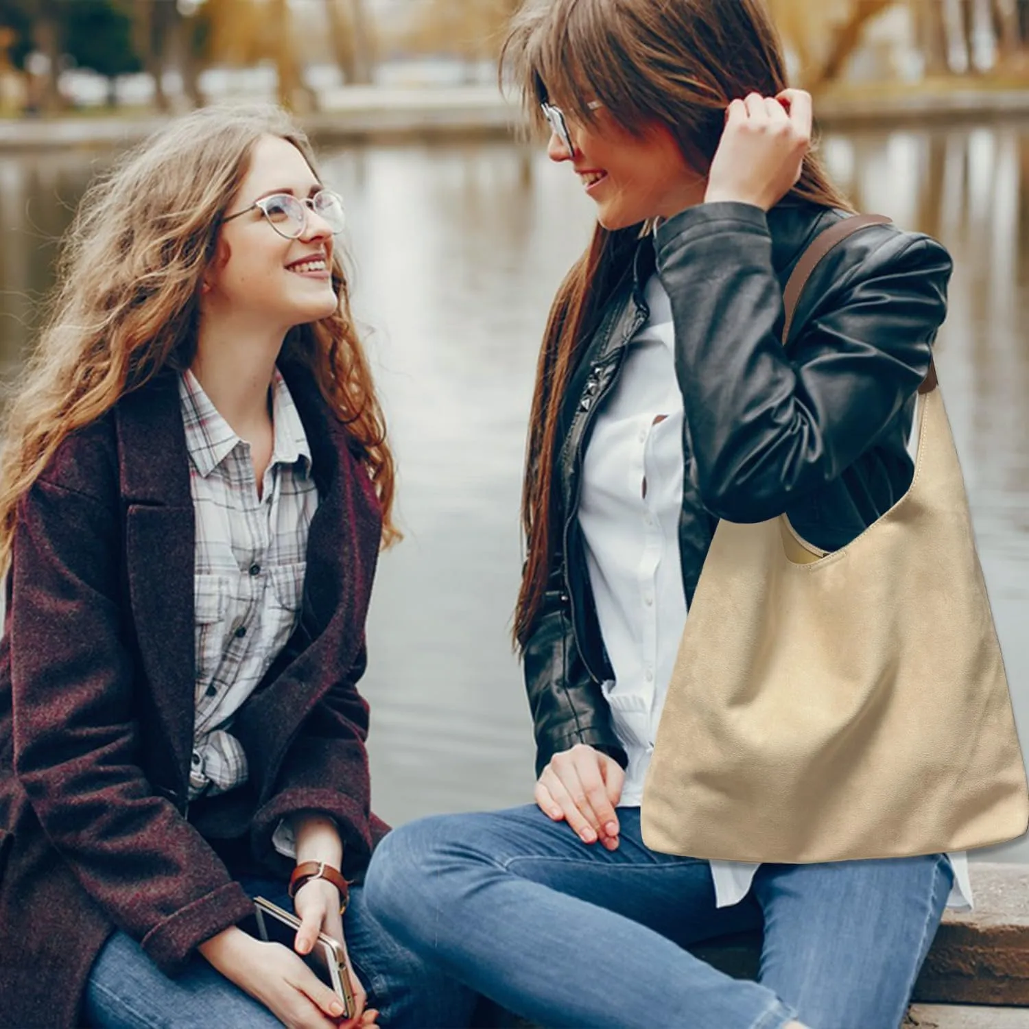 Suede Bags for Women New Suede Tote Bag for Women Fashionable Suede Bag Retro Suede Slouchy Bag Suede Shoulder Bag