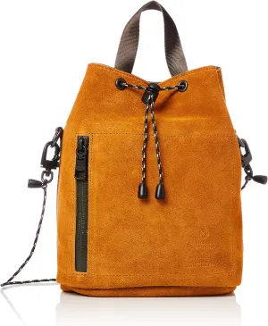 Suede Drawstring Shoulder Bag