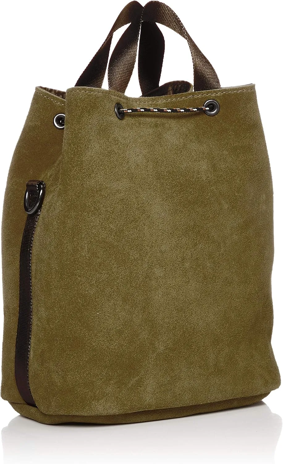 Suede Drawstring Shoulder Bag