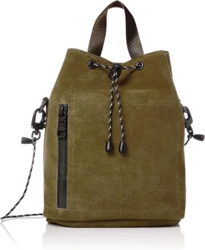Suede Drawstring Shoulder Bag