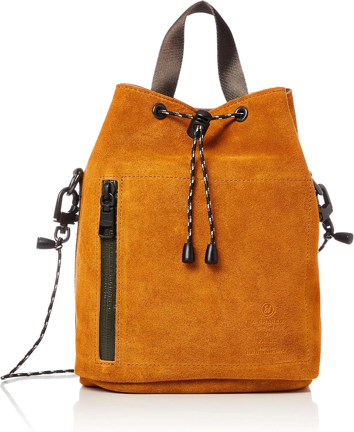 Suede Drawstring Shoulder Bag