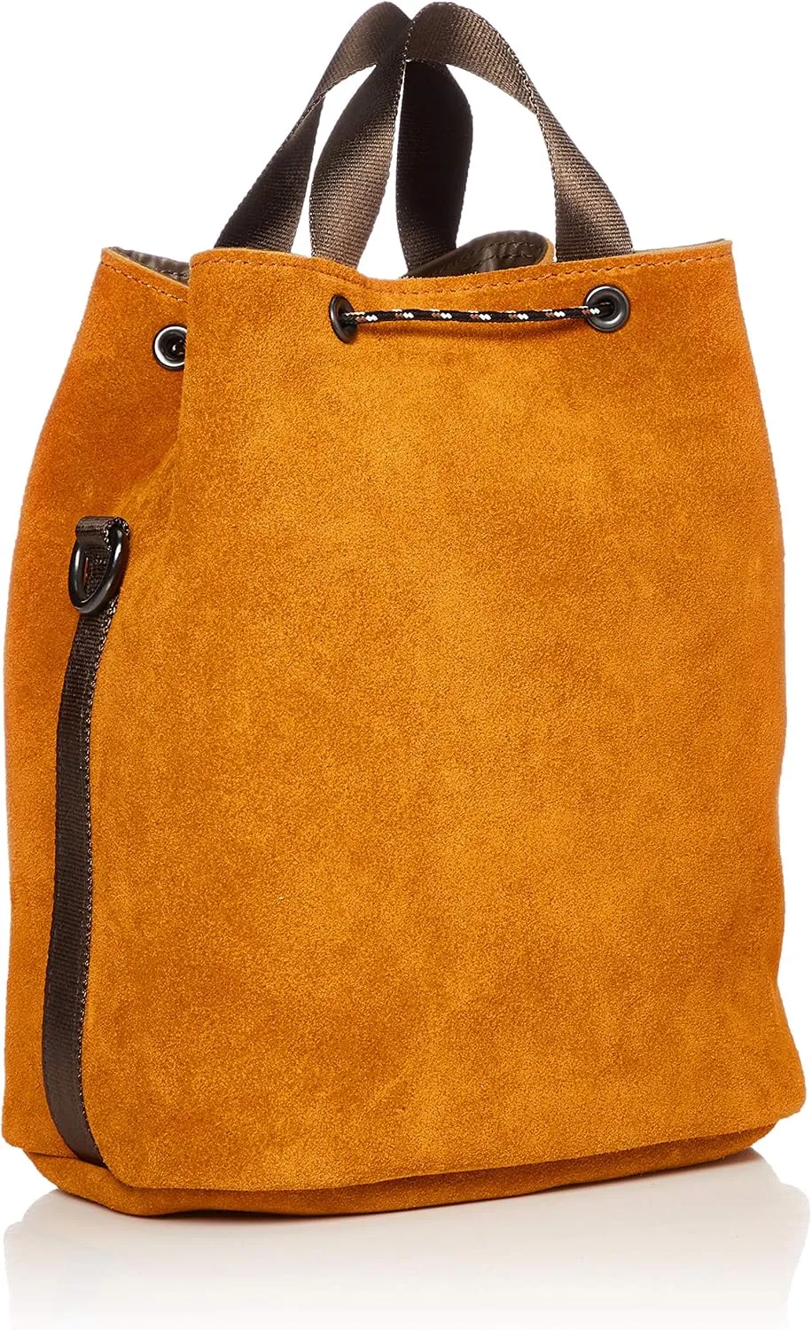 Suede Drawstring Shoulder Bag