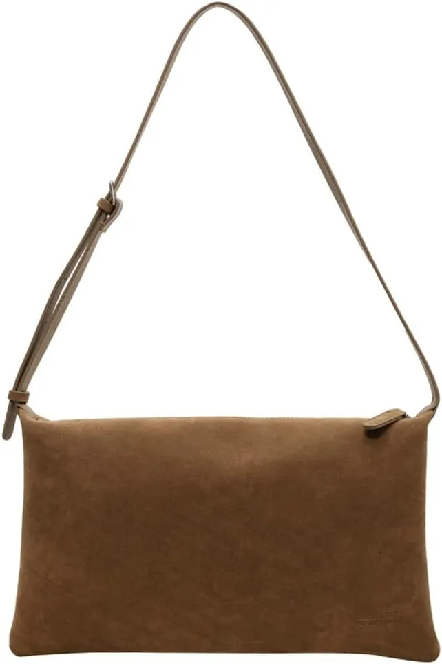 Suede Tote Bag & Messenger Bag - Large Women's Handbag in Fashionable Suede