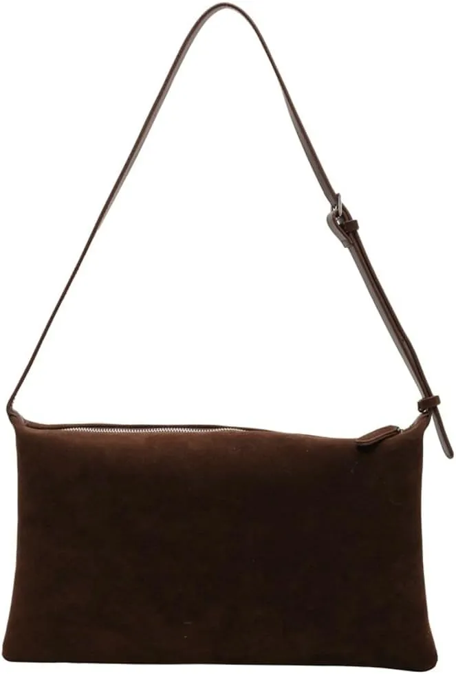 Suede Tote Bag & Messenger Bag - Large Women's Handbag in Fashionable Suede