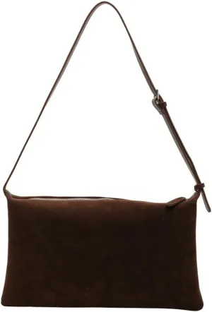 Suede Tote Bag & Messenger Bag - Large Women's Handbag in Fashionable Suede