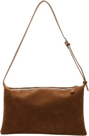 Suede Tote Bag & Messenger Bag - Large Women's Handbag in Fashionable Suede