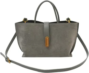 Suede Tote Bag for Women,Suede Handbags Suede Purse Top Handle 2024 Fall Winter Crossbody Bag with Shoulder Strap