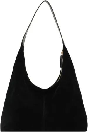 Suede Tote Bag Women Fall Winter Vintage Casual Handbag PU Strap Zip Slip Pocket Matte Shoulder Bag